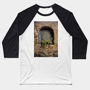 Window in Poffabro, North East Italy Baseball T-Shirt